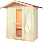 sauna con tetto